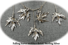 Load image into Gallery viewer, Sterling Silver Falling Leaves neclace
