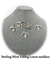 Load image into Gallery viewer, Sterling Silver Falling Leaves neclace
