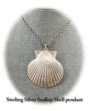 Load image into Gallery viewer, Sterling Silver Scallop Shell Pendant
